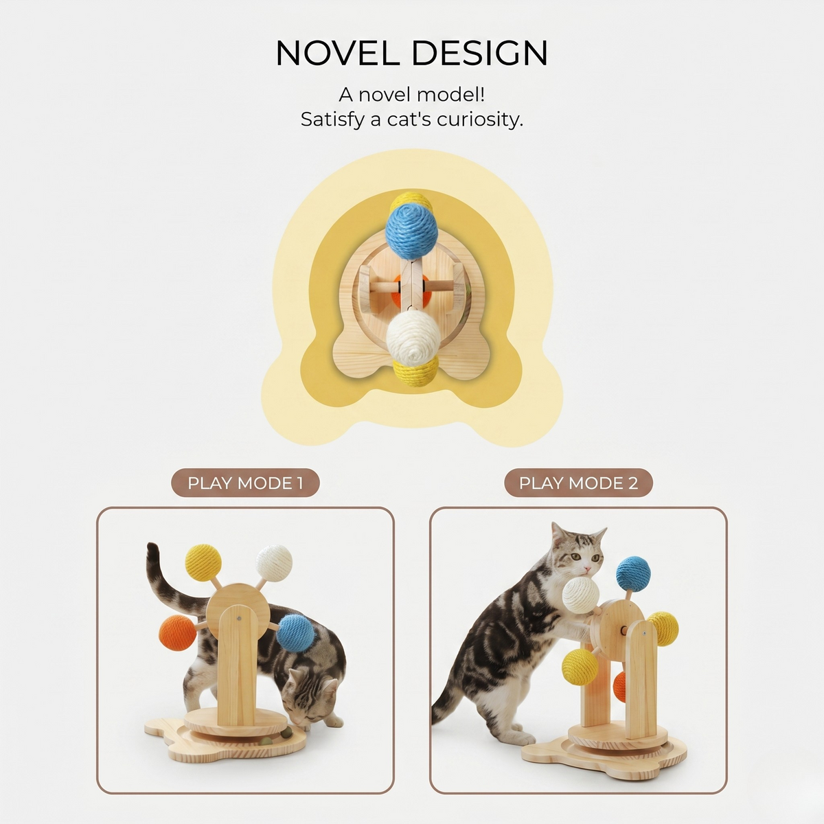 Interactive Ferris Wheel Cat Scratcher