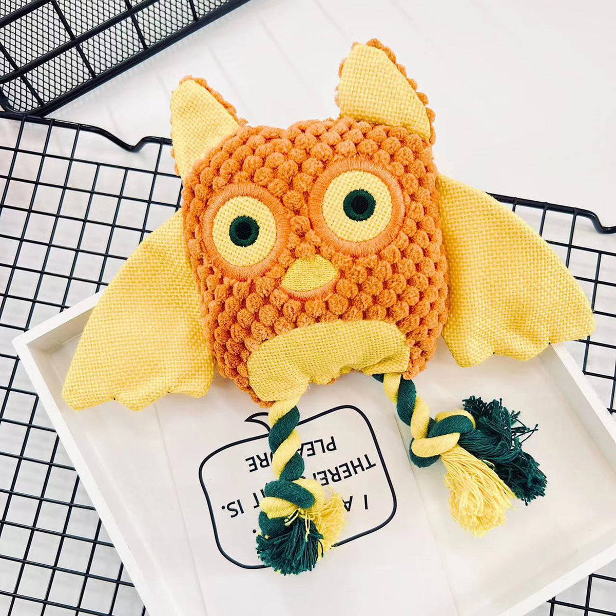 Cute Plush Dog Rope Toy – Avocado Octopus Owl Chew Toy for Puppies & Small Dogs