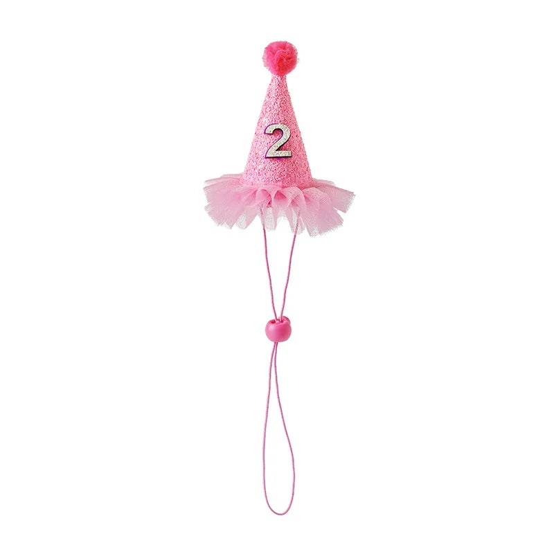 Funny Pet Party Hat | Dog Cat Birthday Cap for Small Pets