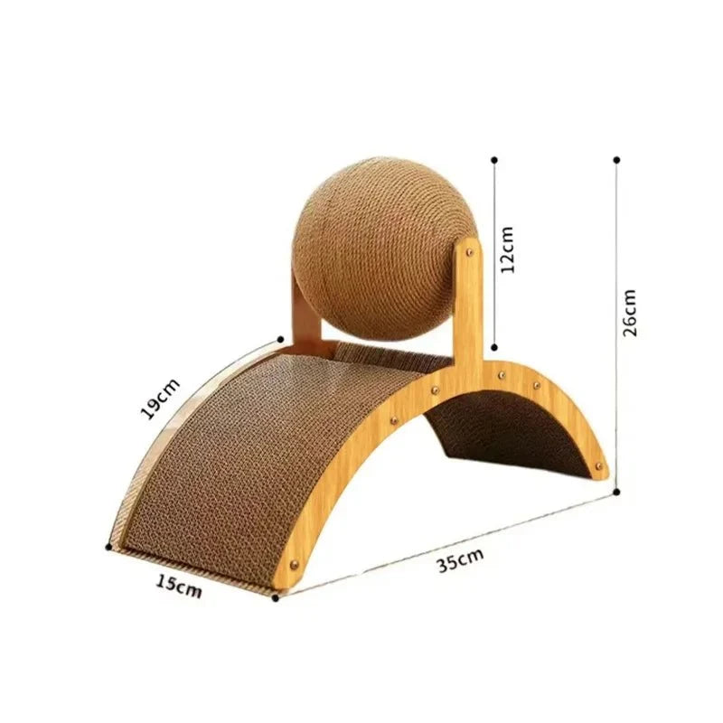 Cat Scratching Board – Wooden Sisal Scratcher